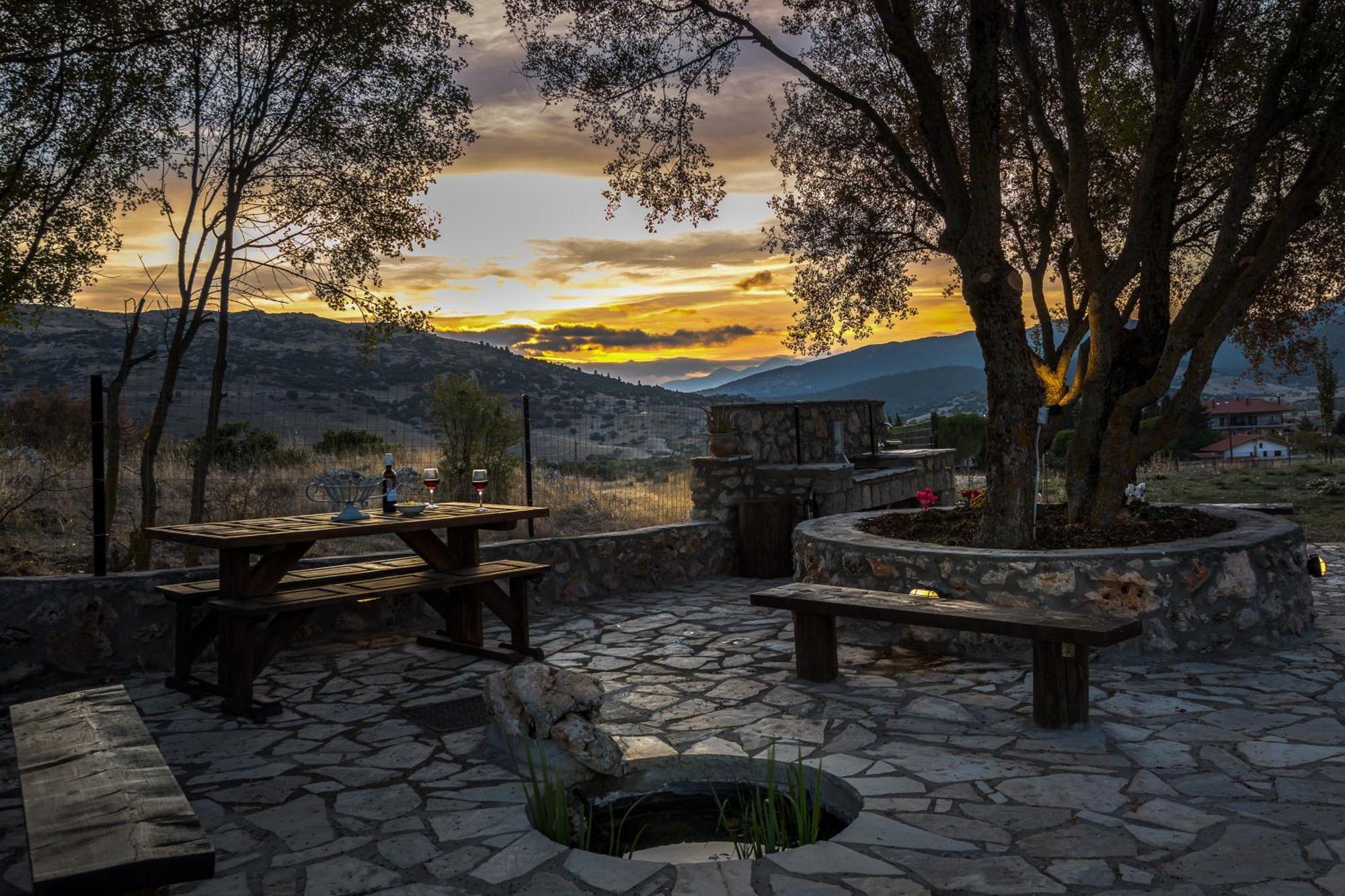 Chalet Renata 1 Livadi Arachovas Kalívia Dış mekan fotoğraf